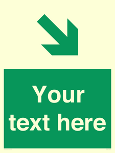 Custom Safe condition: Green Down right arrow